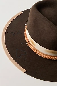 Roundtop Brimmed Felt Hat