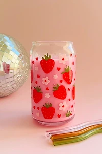 Golden Hour Designs Strawberry Dreams Glass Cup