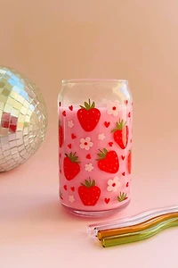 Golden Hour Designs Strawberry Dreams Glass Cup