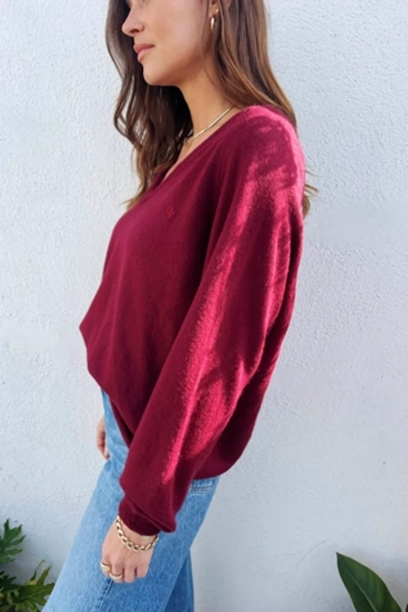 Christian Dior Burgundy Sweater