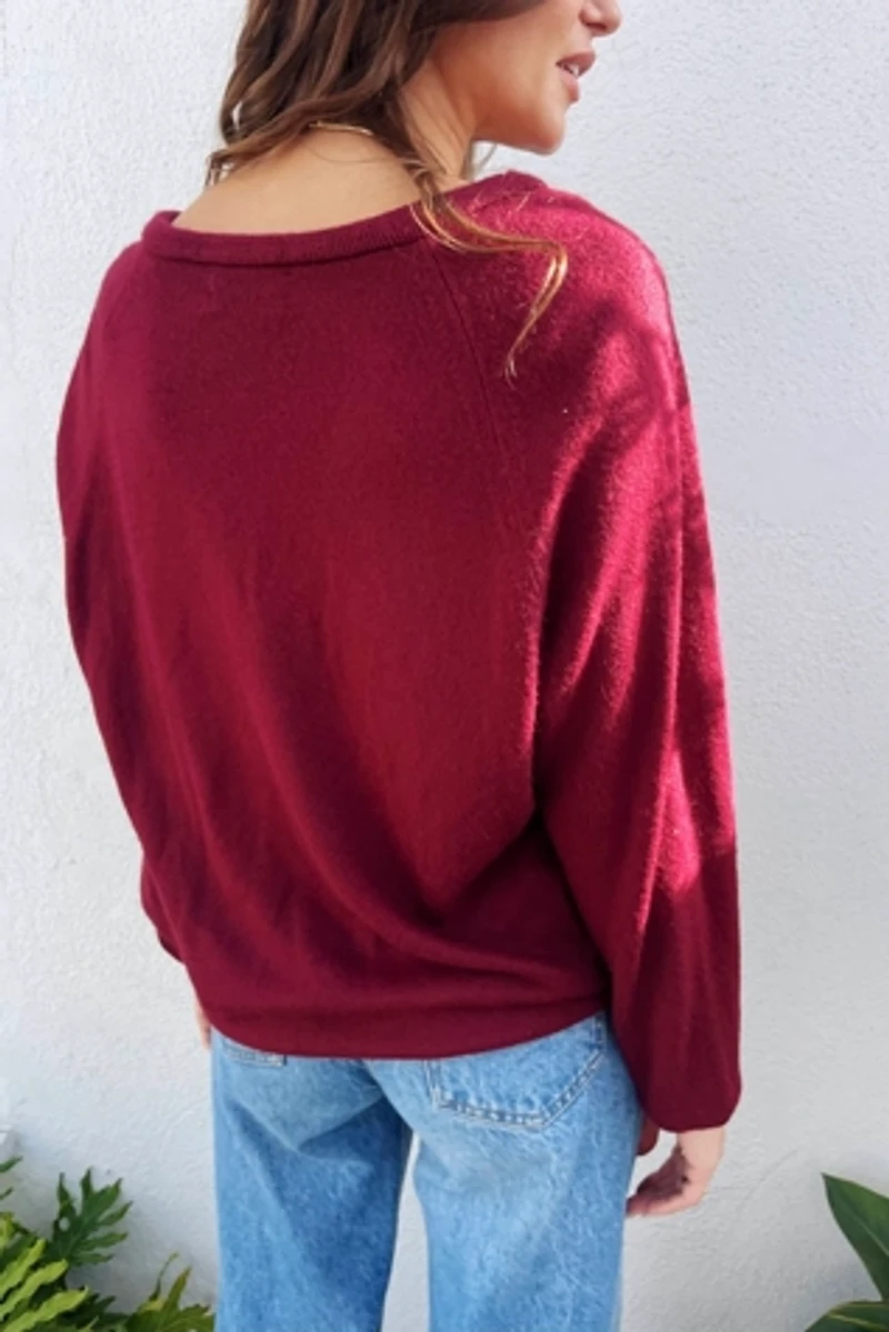 Christian Dior Burgundy Sweater