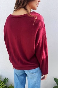 Christian Dior Burgundy Sweater
