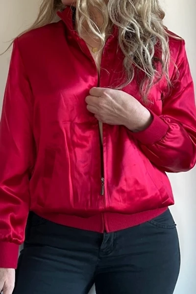 Silk Red Ballet Bomber Selected by KA.TL.AK