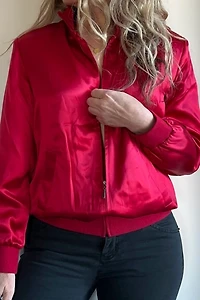 Silk Red Ballet Bomber Selected by KA.TL.AK