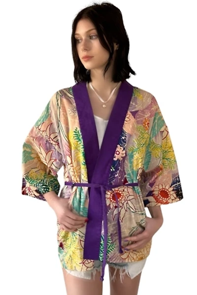 Vintage 1950's Kamehameha Mildred Park Hawaii Kimono Selected By Afterlife Boutique