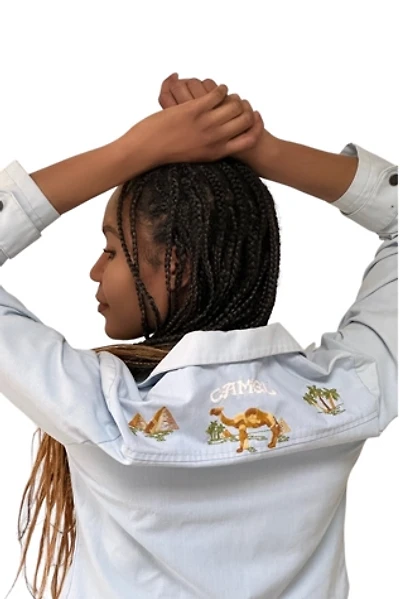 Vintage 1970's Camel Embroidered Jacket Selected By Afterlife Boutique