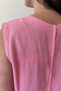 Pink Folk Embroidered Sheath Dress Selected by Picky Jane