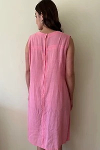 Pink Folk Embroidered Sheath Dress Selected by Picky Jane