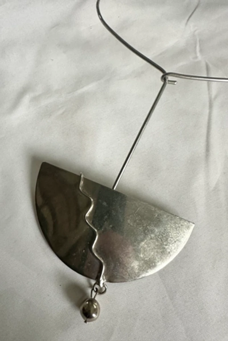 1970s Mesopotamic Half Sphere Modernist Choker Selected by Cherry