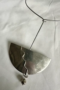 1970s Mesopotamic Half Sphere Modernist Choker Selected by Cherry