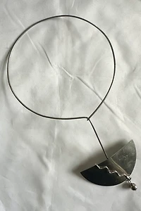 1970s Mesopotamic Half Sphere Modernist Choker Selected by Cherry