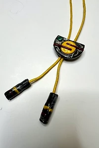 1980S New Wave Yellow Cord Bolo Tie Selected by Cherry