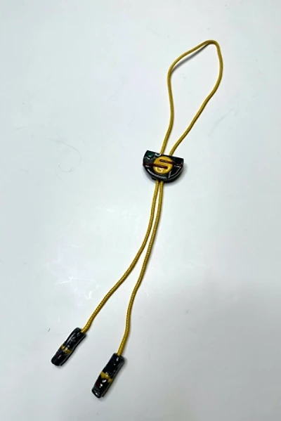 1980S New Wave Yellow Cord Bolo Tie Selected by Cherry