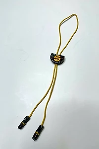 1980S New Wave Yellow Cord Bolo Tie Selected by Cherry