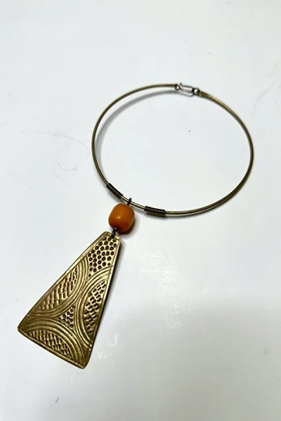 Vintage 1970s Brass Modernist Choker Selected by Cherry