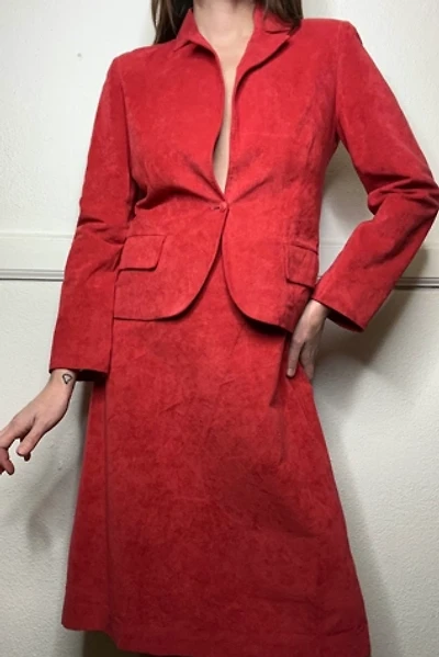 1970s Ultra Suede Corral Skirt Suit Set Selected by Cherry