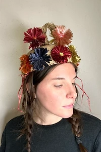 1960s Exotic Straw Hat Selected by Cherry