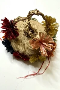 1960s Exotic Straw Hat Selected by Cherry