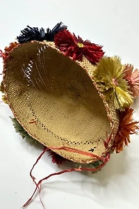 1960s Exotic Straw Hat Selected by Cherry