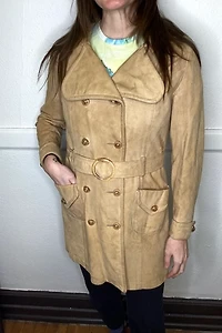 Vintage 1960s Camel Suede Jacket Selected by Cherry