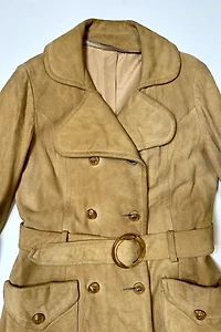 Vintage 1960s Camel Suede Jacket Selected by Cherry