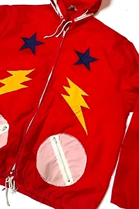 1970s Stars and Lighting Windbreaker Hoodie Selected by Cherry