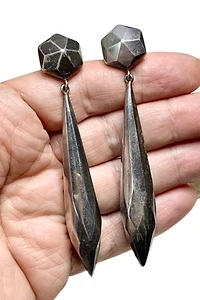 Y2K Sterling Silver Chandelier Dangle Earrings Selected by Lux Revival