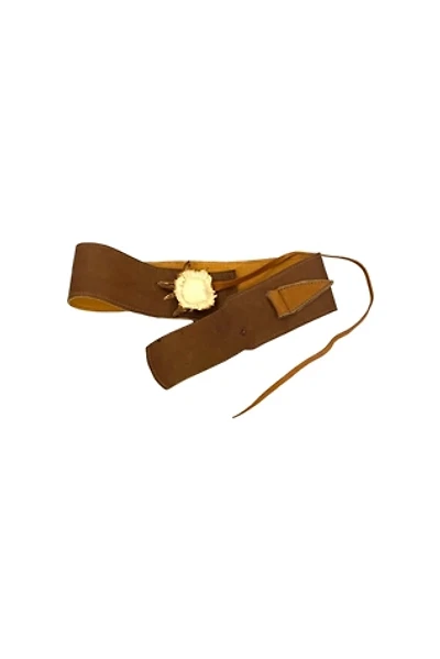 Vintage Handmade Rustic Leather Belt Selected by BusyLady Baca & The Goods
