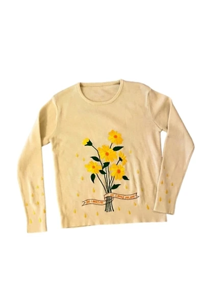 1970s Vintage Love Me Love Me Not Sweater Selected by BusyLady Baca & The Goods