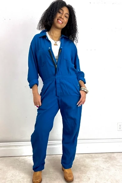 Vintage Blue Coveralls Selected by Anna Corinna