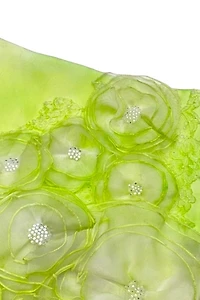 Y2K Lime Green Bouquet Skirt Selected by BusyLady Baca & The Goods