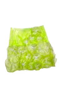 Y2K Lime Green Bouquet Skirt Selected by BusyLady Baca & The Goods