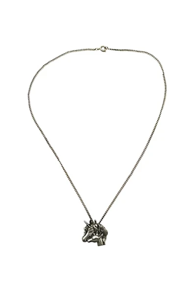 1980s Vintage Pewter Unicorn Necklace Selected by BusyLady Baca & The Goods