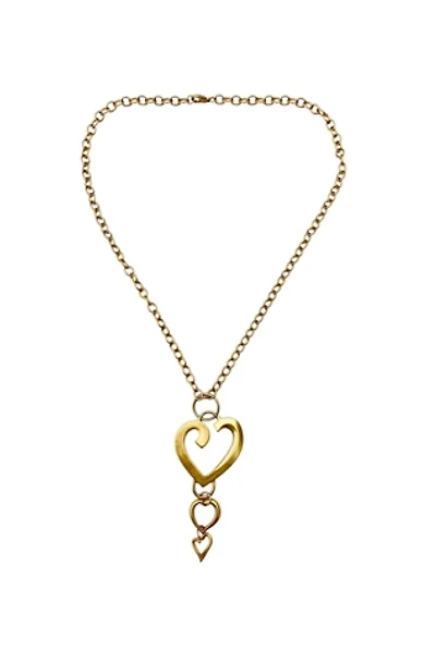 1990s Vintage Abstract Heart Necklace Selected by BusyLady Baca & The Goods