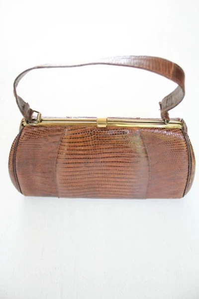 1950s Lizard Leather Hand Bag Selected By Moons + Junes Vintage