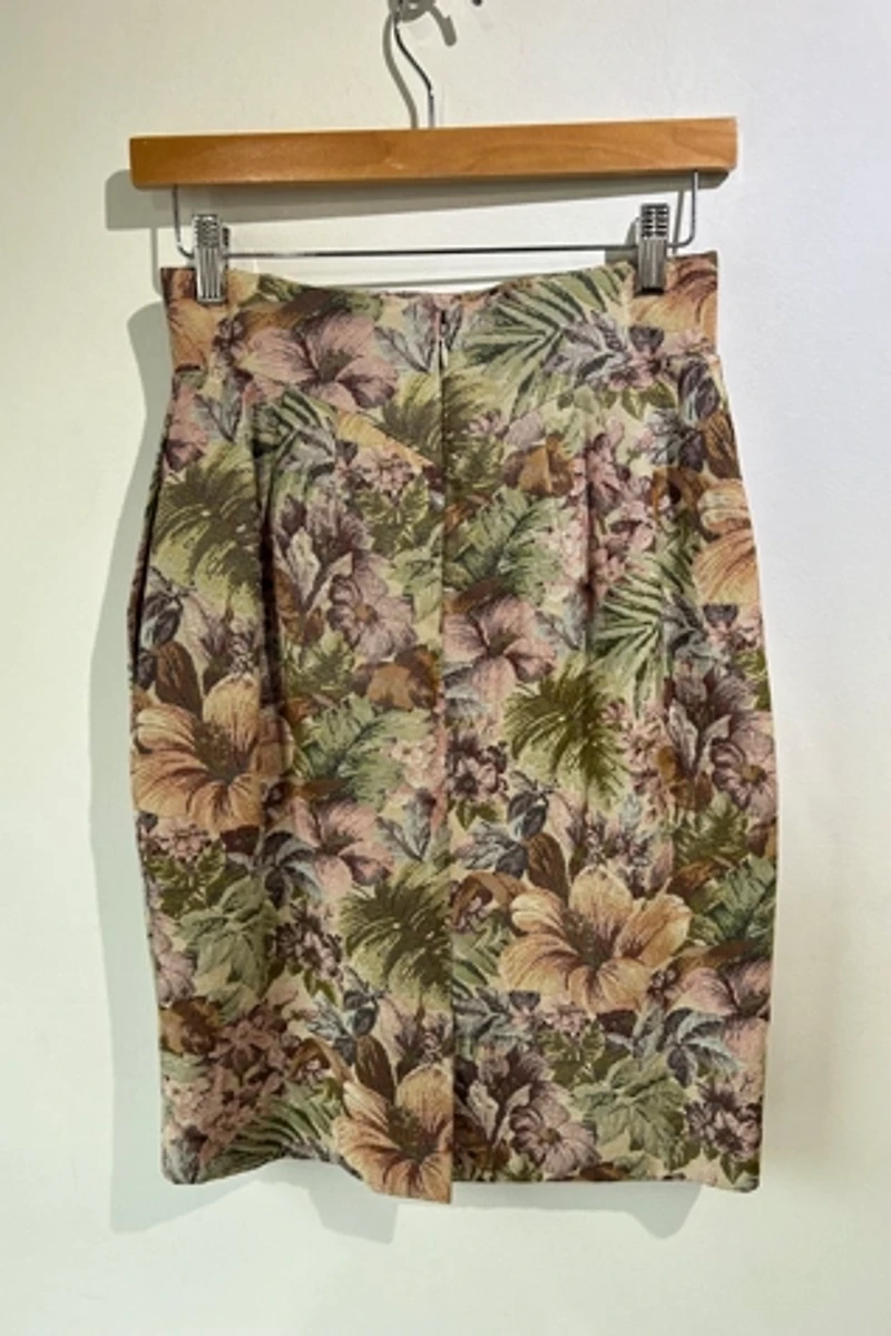 Florence Cromer Fashion Floral Pencil Skirt Selected by The Curatorial Dept.