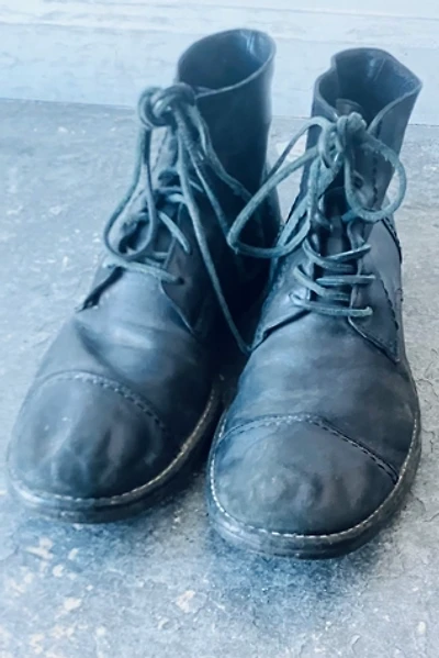 Yohji Yamamoto Black Leather Boots Selected by The Curatorial Dept.