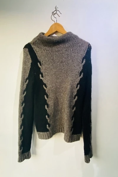 Humanoid Grey and Black Knit Sweater Selected by The Curatorial Dept.