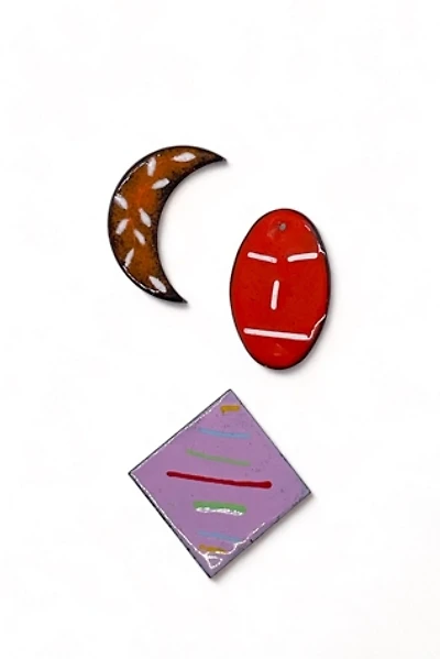 Vintage Artisan Abstract Enamel Pin Set Selected by MARMALADE