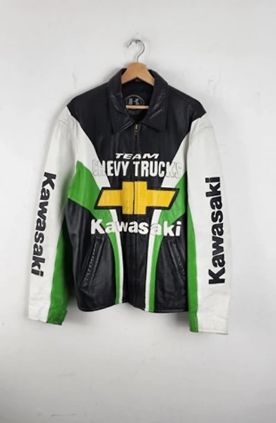 Rare 90s Team Chevy Truck Kawasaki Leather Jacket Selected By The Igala NYC