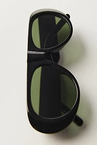 Harley Retro Aviator Oversized Sunglasses
