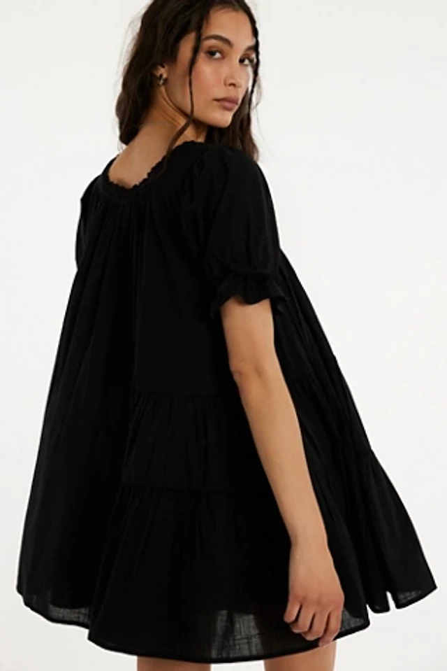 Maeve Twofer Faux Leather Babydoll Dress | The Summit Maeve Twofer Faux Leather Babydoll Dress | The Summit