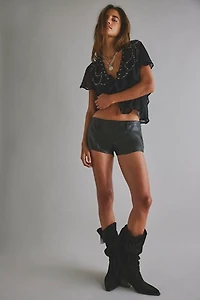 Alessia Vegan Micro Trouser Shorts