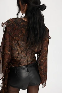 Alessia Vegan Micro Trouser Shorts