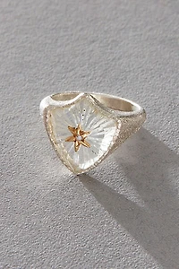 Acanthus Shield Ring