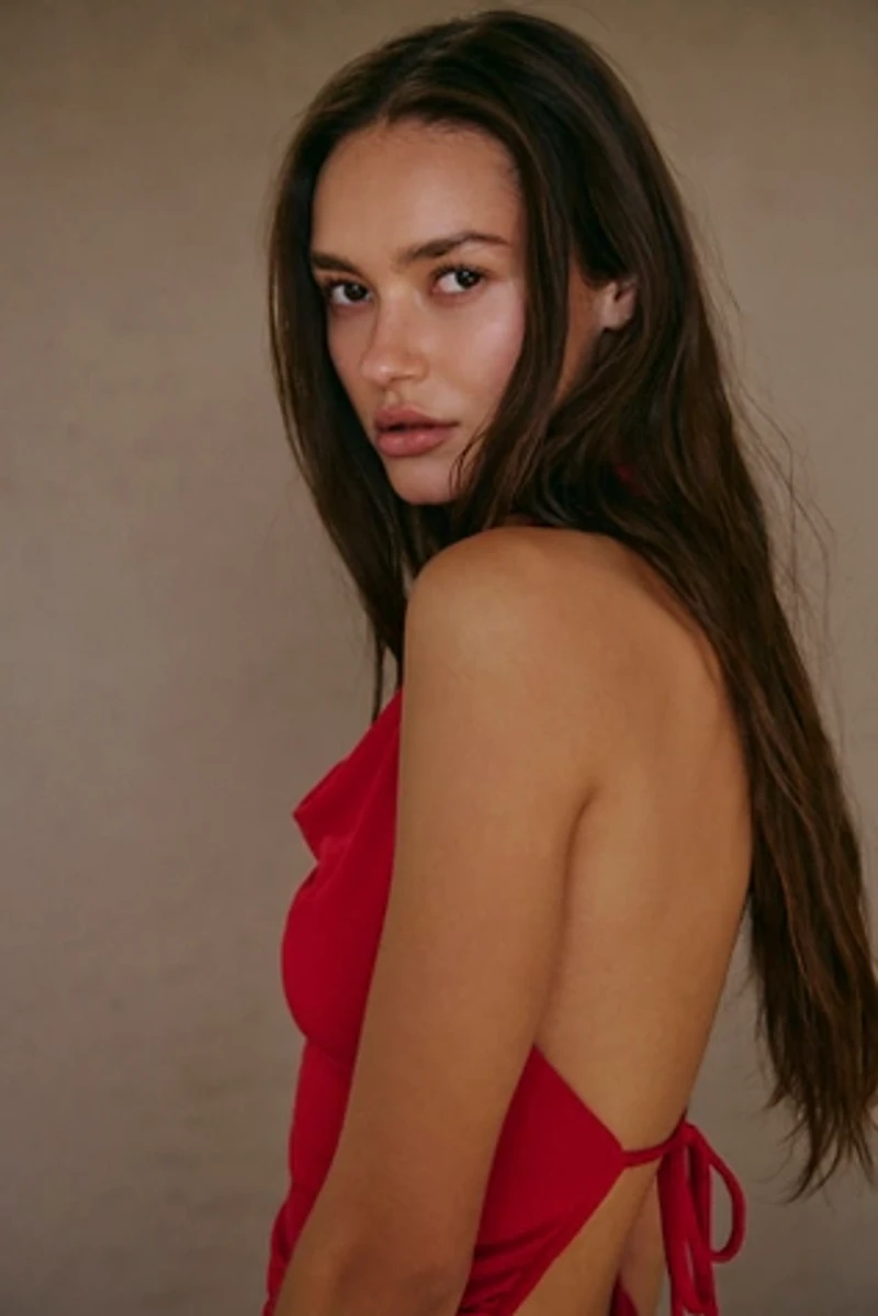 Good Feels Cowl-Neck Mini Dress