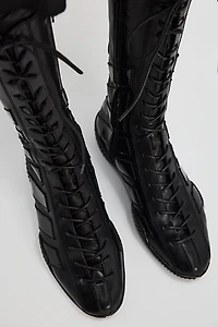 Miista Prudence Lace-Up Boots