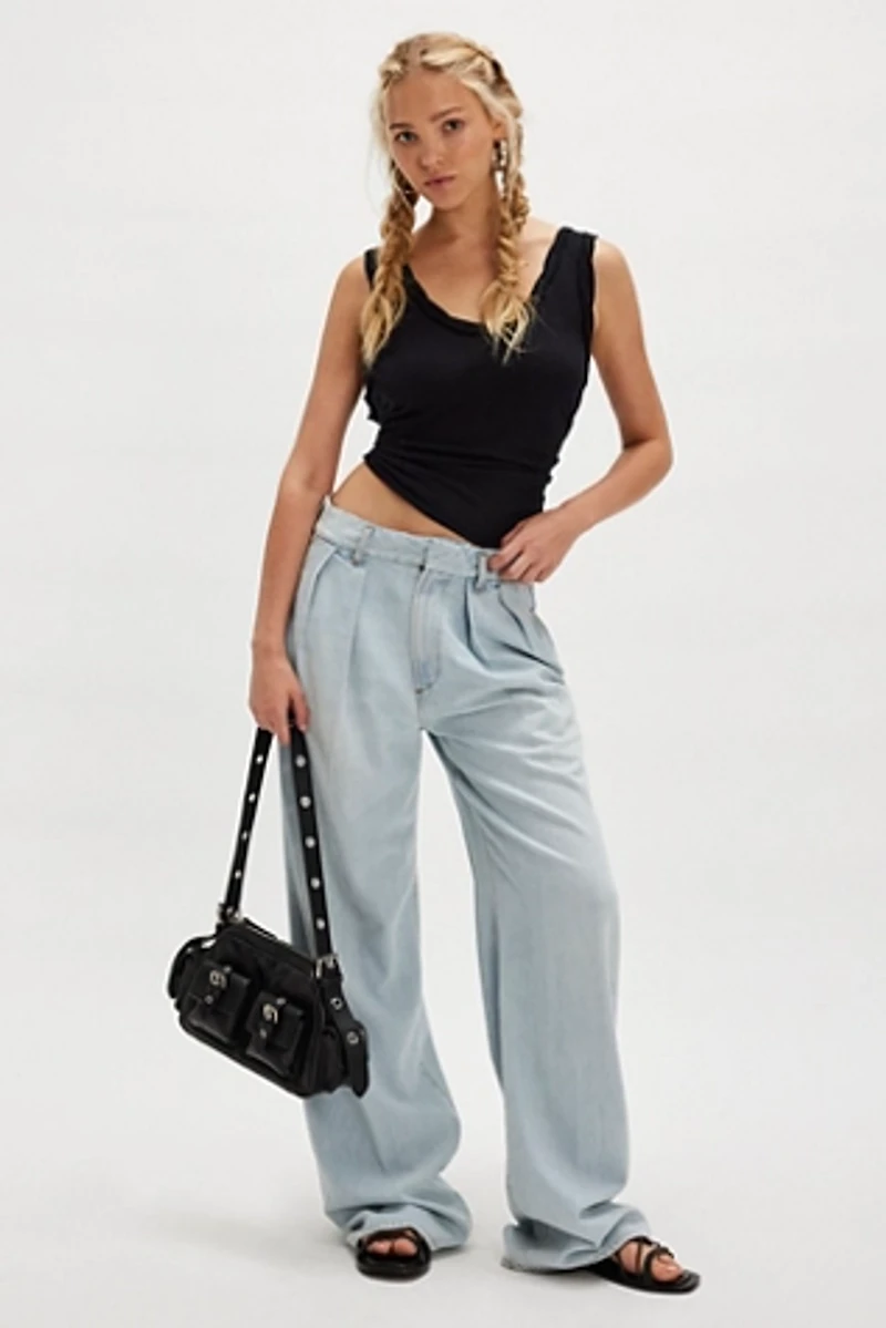 Citizens of Humanity Petra Pleated Denim Trousers