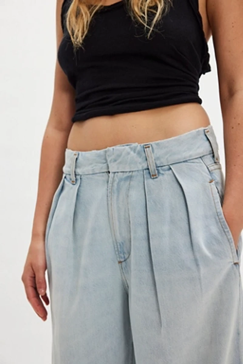 Citizens of Humanity Petra Pleated Denim Trousers
