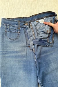 Vintage 1970s Light Wash Denim Pants Selected by Grievous Angel Vintage